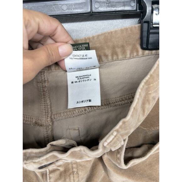 Eddie Bauer Womens Boyfriend Relaxed Corduroy Pants‎ Beige Size Petite 6 Y2K - Picture 4 of 10